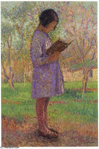 Young Girl Reading — Henri Jean Guillaume Martin
