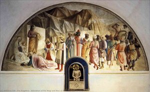 Verehrung Der Weisen Und Des Vehmten Mannes (zelle 39) — Fra Angelico