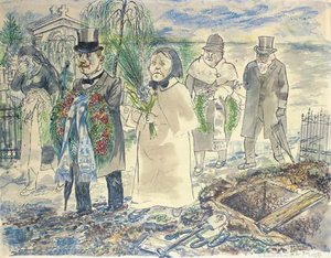 Grablegung ('he Was A Great Provider') — George Grosz