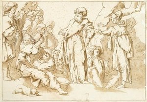 St. John Preaching In The Wilderness — Giovanni Battista Spinelli