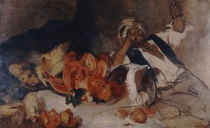 Oriental Man With Fruit — Nikolaos Gyzis