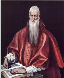 St. Jerome As Cardinal — El Greco, Mannerist Expressionism