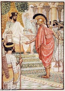 He Stood Silent Before The King — Walter Crane