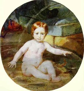 Niño en una piscina (Retrato del príncipe A.G. Gagarin en su infancia)