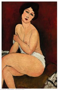 Nude Sitting on a Divan