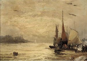 Hay Barges And A Paddle Tug On The Medway — William A. Thornley (thornbery)