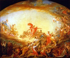 Apollon Et Les Muses Traversent Les Champs Elysées, Distribuant Des Couronnes Et Montent Au Temple De Mémoire — Jacques Reattu