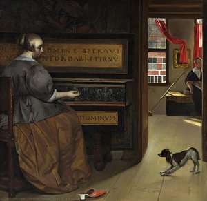 Lady At A Virginal — Gabriel Metsu