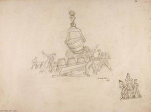 Puddlers (study For Post Office Sculpture, Irwin, Pennsylvania) — Chaim Gross