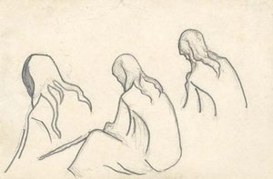 Sketch Of Christ For ''signs Of Christ'' From ''banners Of The East'' Series — Nicholas Roerich