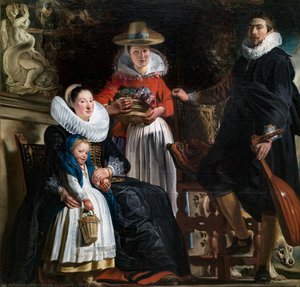 The Artist's Family — Jacob Jordaens, Baroque