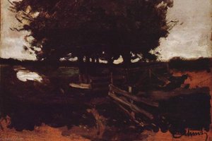 German Baumgruppe Mit Gatter — Carl Eduard Schuch