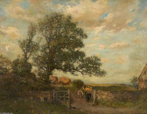Landscape, Farm Scene — Frederick William Jackson