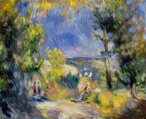 Vista Cercana A Antibes — Pierre-auguste Renoir, Impressionism