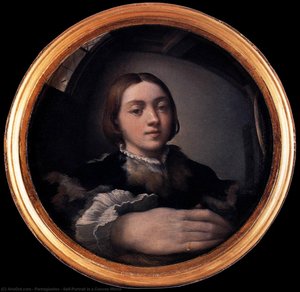 Self-portrait In A Convex Mirror — Parmigianino, Mannerism