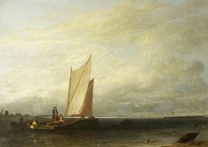 Passage And Luggage Boats — Sir Augustus Wall Callcott, Romantic Landscape Painting