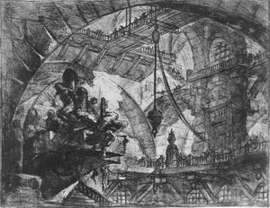 Prisoners On A Projecting Platform — Giovanni Battista Piranesi, Rococo Vision