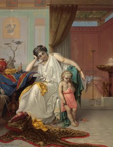 Family Life In Pompeii — Pierre Olivier Joseph Coomans