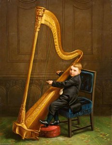 Boy With A Harp — George Frederick Harris