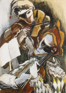 Harlequins Violinists Hidden — Ossip Zadkine
