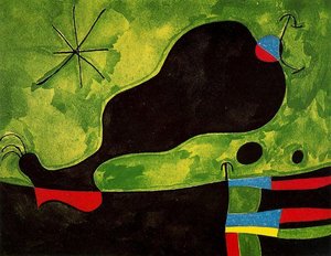 Mensaje De Un Amigo — Joan Miró, Surrealist Dreamscape Surrealism