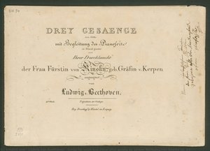Songs for voice and piano after poems by Johann Wolfgang von Goethe op. 83