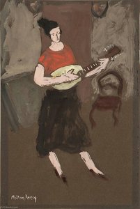 Mandolin Player — Milton Avery