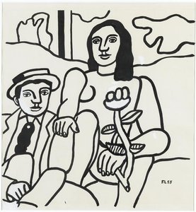 Estudio Para Los Dos Amantes — Fernand Léger