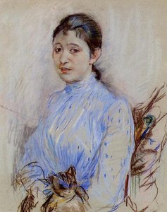 Young Woman In A Blue Blouse — Berthe Morisot
