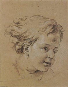 Head Of A Child — Charles-andré Van Loo