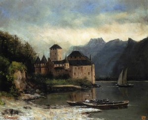 Vista Del Castillo De Chillon — Gustave Courbet, Contemporary Realism