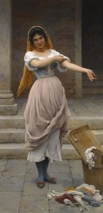 The Laundress — Eugen Von Blaas