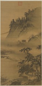 Returning Late From A Spring Outing — Dai Jin, Shanshui