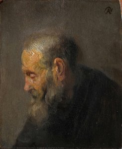 Study Of An Old Man In Profile — Рембрант, Baroque