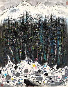 At The Foot Of Mount Yulong — Wu Guanzhong, Chinese Modernism
