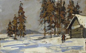 Winter Landscape — Konstantin Alexeievitch Korovin, Impressionism