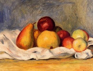 Äpfel Und Birnen — Pierre-auguste Renoir, Impressionist Painting