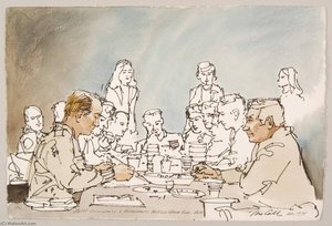 Astp Cosmonauts And Astronauts Tasting Space Food — Robert T Mccall