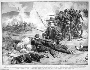Firefight Between Greeks And Turks At Rizomalo In Thessaly During The Greco-turkish War — Frank Dadd