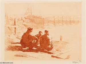Company Of Fishermen — Willem Maris