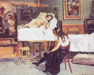 In The Studio (1905) — Bela Onodi