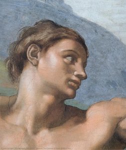 Genesis The Creation Of Adam Adam-s Face — Michelangelo Buonarroti, High Renaissance