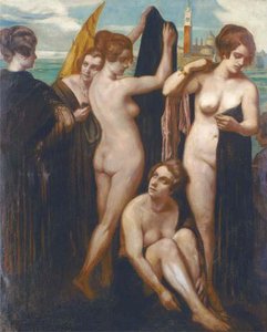 Bathers In The Lagoon, Venice — Émile Bernard