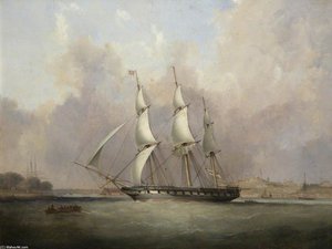 Hms 'thetis' At Mount Wise, Built At Devonport — Nicholas Matthew Condy
