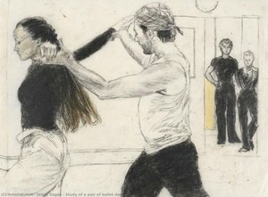 Study of a pair of ballet dancers