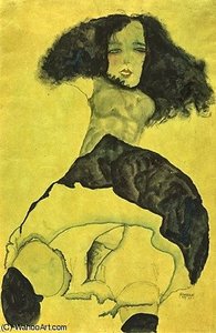 Untitled (2357) — Egon Schiele, Expressionist Painting