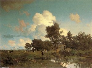 Country Landscape In Summer