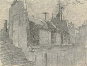Rooftops, Paris — Lyonel Feininger