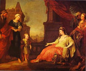 Moses Brought To Pharoah's Daughter — William Hogarth, Rococo Art Collection