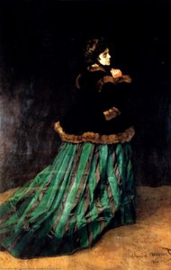 Woman In A Green Dress — Claude Monet, Impressionism